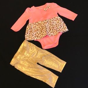 Adorable long sleeve onesie and pants set!